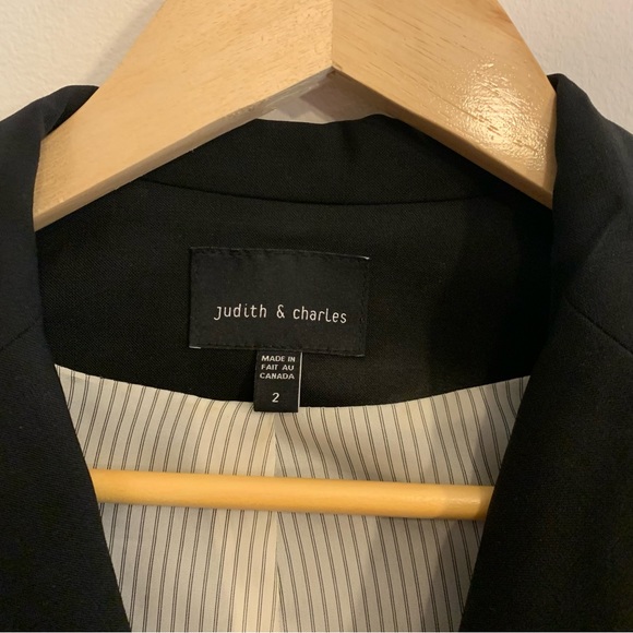 Judith and Charles black single button suit jacket - Picture 2 of 7